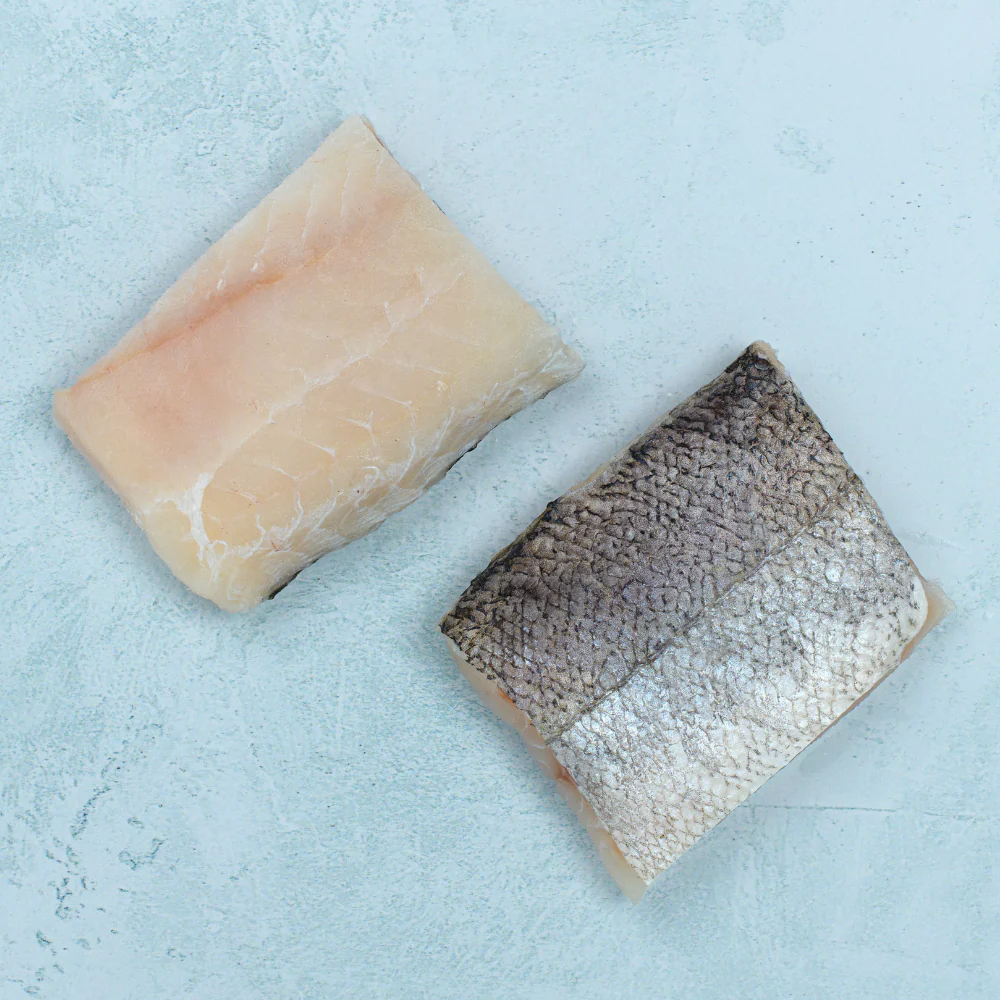 Wet and Dried Salted Haddock Fish Steaks